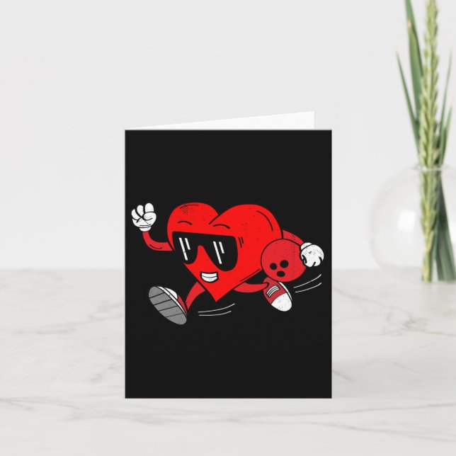 Carte Quilles de la Saint-Valentin pour garçons drôles d (Devant)