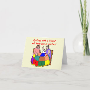 Carte Quilter avec un ami