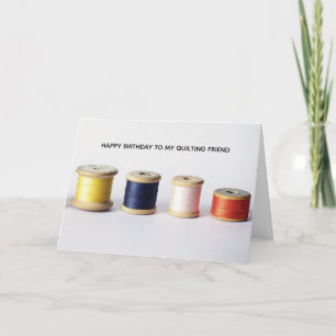 Carte Quilting Couture Ami Artisanat Adulte Anniversaire