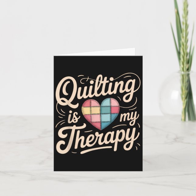 Carte Quilting Est Mon Thérapie Quilting Tee Pour Femmes (Devant)