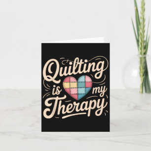 Carte Quilting Est Mon Thérapie Quilting Tee Pour Femmes