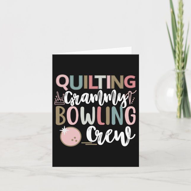 Carte Quilting Grammy Bowling Crew Group Correspondance  (Devant)