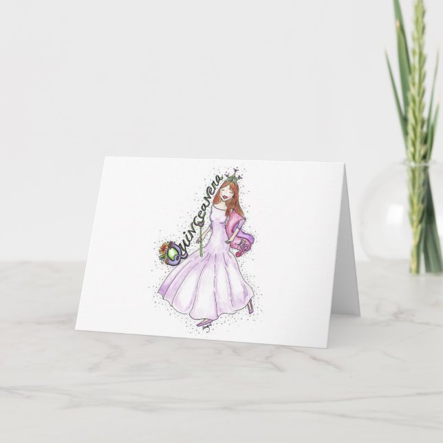 Carte Quinceañera (Devant)