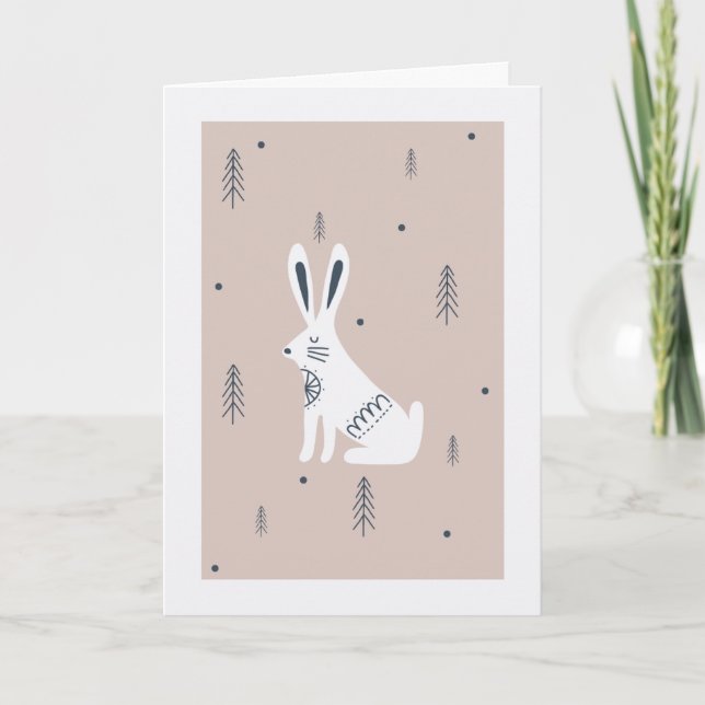 Carte Quirky Hare Easter Card (Devant)