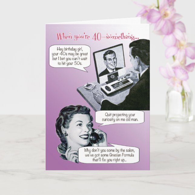 Carte Quit Projecting Your Curiosity Birthday (Orchidée)