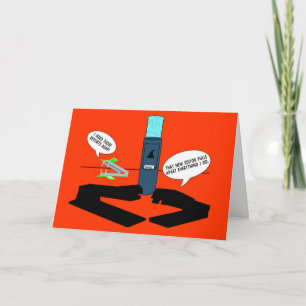 CARTE QUIT WORK GREETING CARD