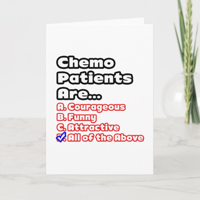 Carte Quiz du patient de Chemo (Devant)