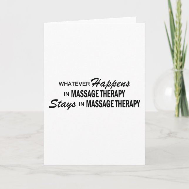Carte Quoi qu'il arrive - Massage Thérapie (Devant)
