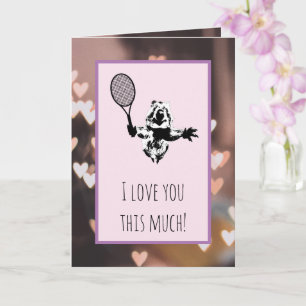 Carte Quokka Tennis Love