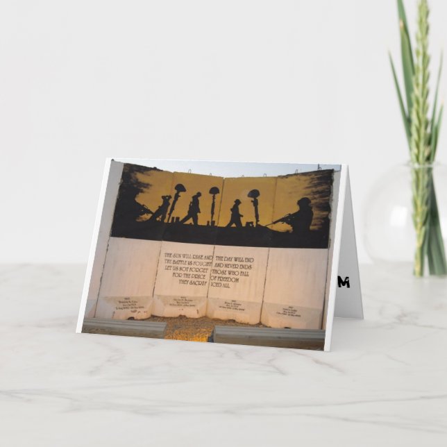 Carte Quota de Jersey Barrier Memorial (Devant)