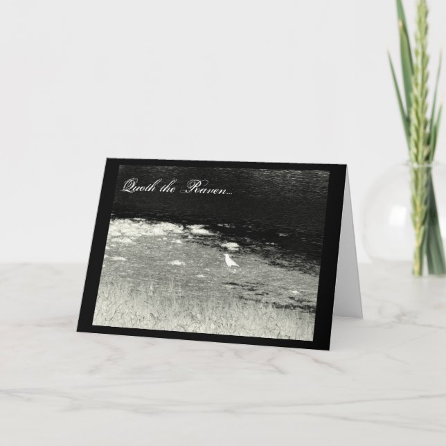 Carte "Quoth the Raven" Halloween Card (Devant)