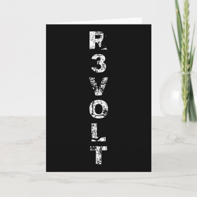 Carte R3volt - Résister - Rantiwork  (Devant)