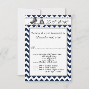 Carte R.S.V.P. 3,5 x 5 Baskets de la famille Chevr