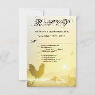Carte R.S.V.P. 3,5x5 Sunny Morning Farm Country Ru