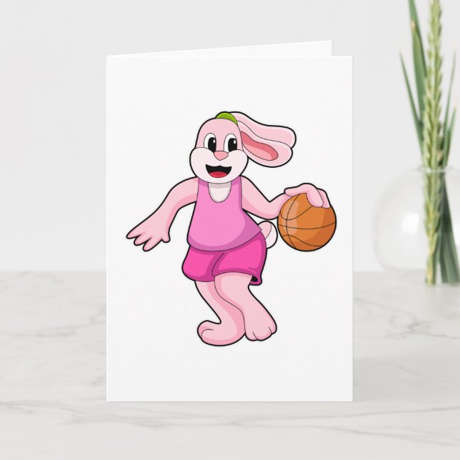 Carte Rabbit à Basketball Sports (Devant)