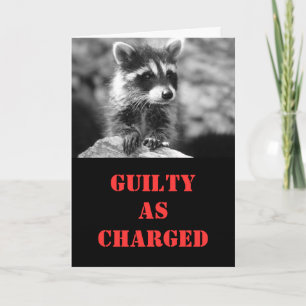 Carte Raccoon Anniversaire