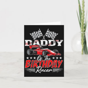 Carte Race Car Papa De La Famille De Racer Anniversaire