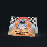 Carte Race Car Thème 17ème anniversaire pour Grandson<br><div class="desc">Anniversaire pour petit-fils. Quand vous êtes dans la voie rapide... les anniversaires semblent passer. Joyeux 17ème anniversaire ! Carte d'anniversaire à thème de la voiture de course avec le numéro 17 sur la voiture. Customisez la couverture et le texte intérieur comme vous le souhaitez pour les autres années d'anniversaire. Copyright...</div>