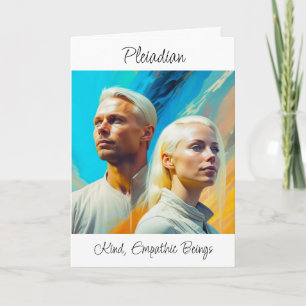 Carte Race extraterrestre alien Pleiadiens