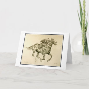 Carte Race Horse Card