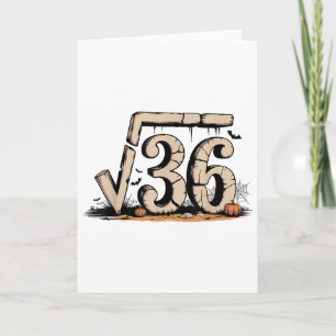 Carte Racine Carrée 67 Mème 6 7 Gen Alpha Halloween Six 