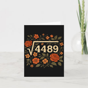 Carte Racine carrée drôle 4489 67 Dire drôle de mème 6 7