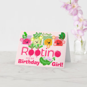 Carte Racine pour la fille d'anniversaire   Motivation