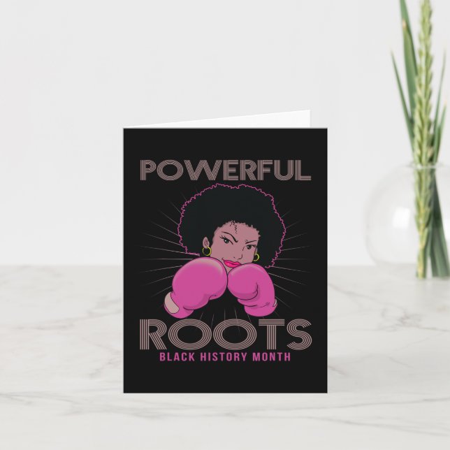Carte Racines Black History Mois J'Aime Mes Racines (Devant)