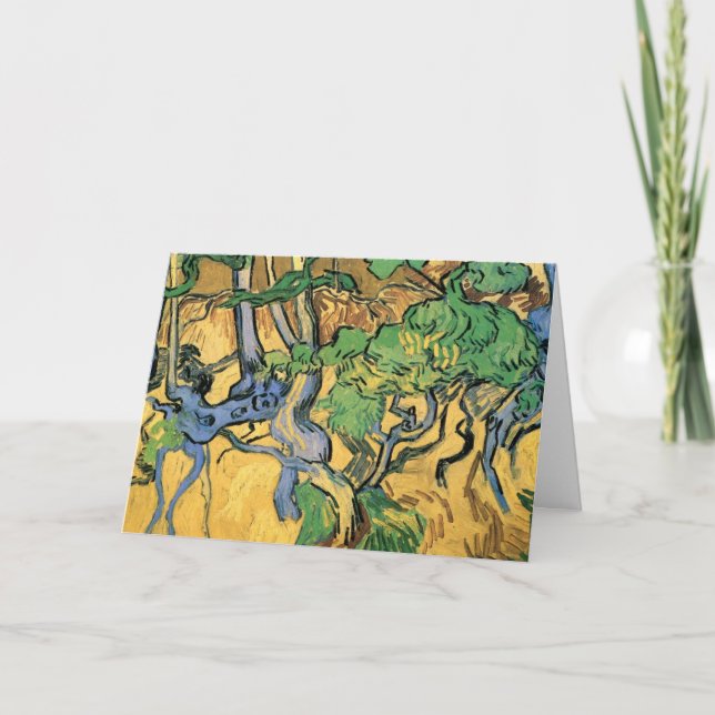 Carte Racines et troncs d'arbres par Vincent van Gogh (Devant)