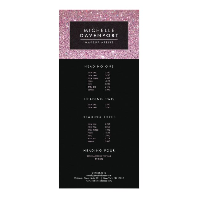 Carte Rack Artist Maquillage Classique Parties sci (Devant)