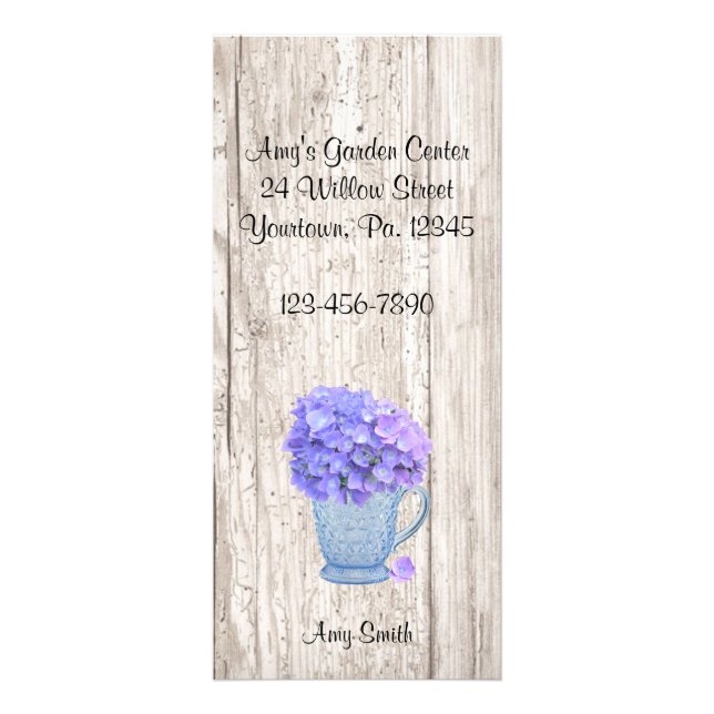 Carte Rack Country Hydrangea (Devant)