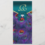 Carte rack du programme de mariage Peacock Plum tu<br><div class="desc"></div>