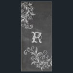 Carte rack du programme floral Chalkboard<br><div class="desc">Décontracté Chalkboard et look craie - tableau de craie noire texturé avec craie apparaissant texte- pour ce mariage Chalkboard décontracté mais tendance chic pour un look formel mais décontracté,  chic mais campagnard - idéal pour le mariage romantique à l'ancienne.</div>