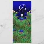 Carte Rack du programme Royal Blue Peacock Wedding<br><div class="desc"></div>