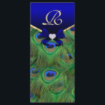 Carte Rack du programme Royal Blue Peacock Wedding<br><div class="desc"></div>