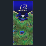 Carte Rack du programme Royal Blue Peacock Wedding<br><div class="desc"></div>