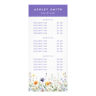 Carte rack fleur sauvage