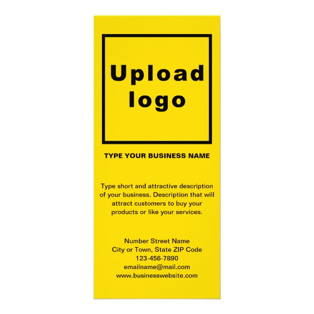 Carte rack jaune d'entreprise (Devant)