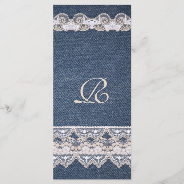 Carte rack vintage Denim et Lace Program (Devant)