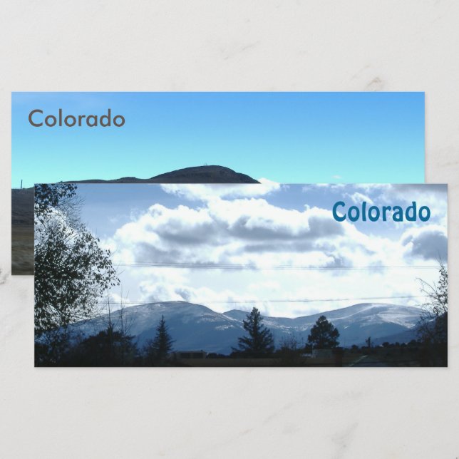 Carte Rackcard/Signet du Colorado (Devant / Derrière)