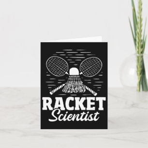 Carte Racket Scientist - Joueur de Badminton Athlete Shu