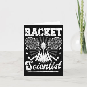 Carte Racket Scientist - Joueur de Badminton Athlete Shu