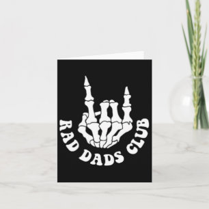 Carte Rad Dads Club Funny Fête des pères Cool Dads Club