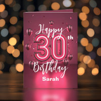Radiant Chic Neon rose 30e anniversaire avec ballo