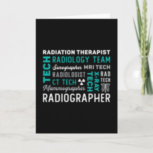 Carte Radiologie Technicien Radiothérapie Xray Tech