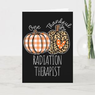 Carte Radiothérapeute reconnaissant mignon Thanksgiving 