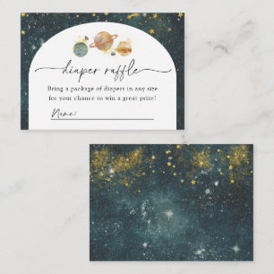 Carte Raffin de couches spatiales   Baby shower sp