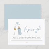 Carte Raffle de couches ANDI Blue Poppin' Bouteill