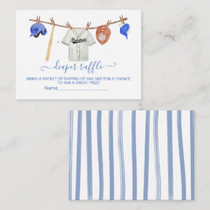 Carte Raffle pour couche de baseball Clothesline B