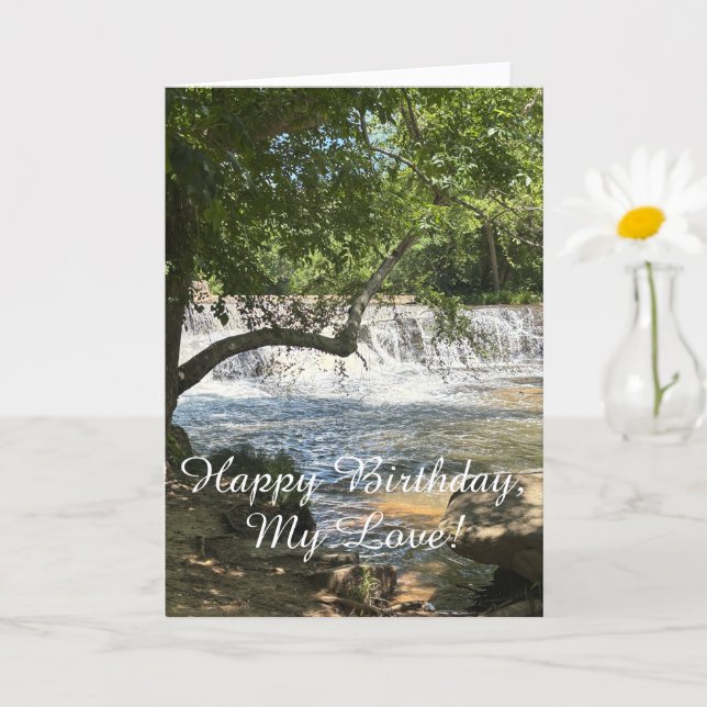 Carte Rafraîchissant, Joyeux Anniversaire Mon Amour, Car (Petite plante)